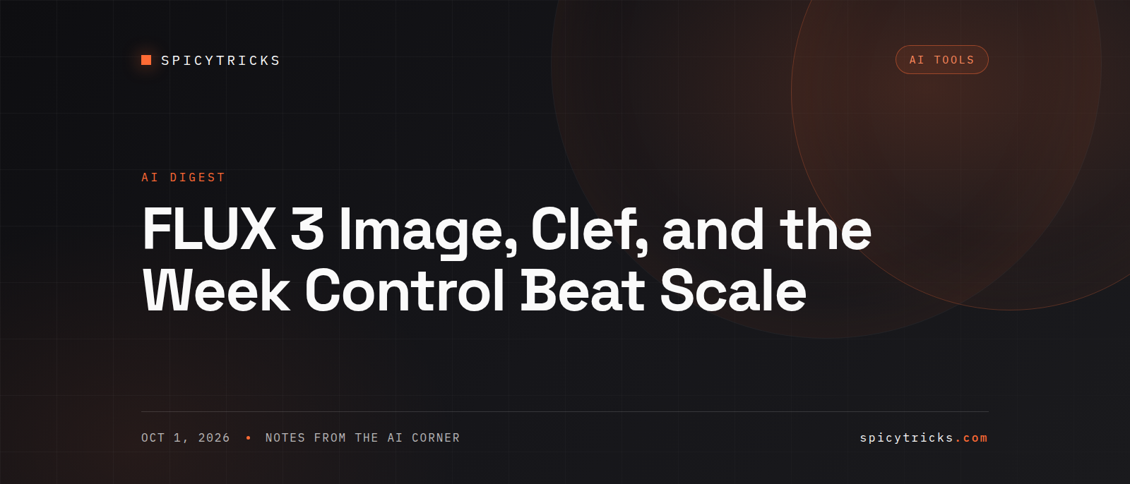 FLUX 3 Image, Clef, and the Week Control Beat Scale