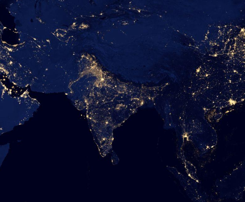 Earth at Night 2012 india