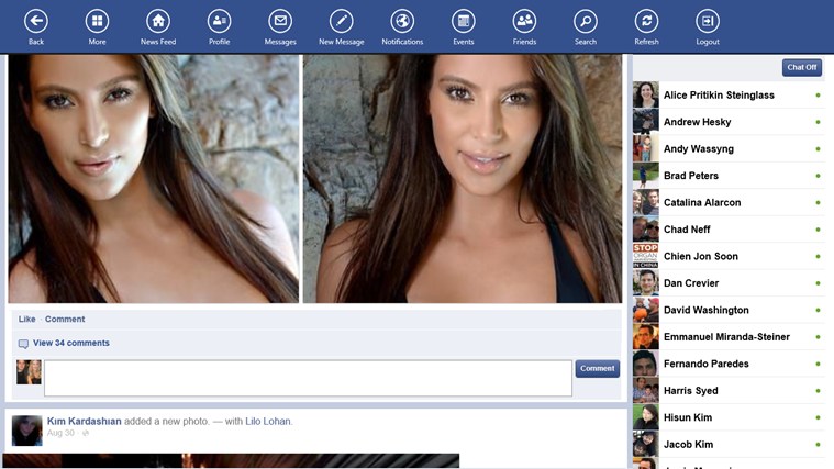 facebook windows 8 app