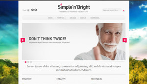 simplebright - free White wordpress theme 