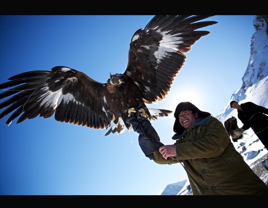 Kazakh eagle hunters