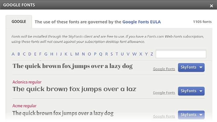 Download Google Web Fonts To Your Desktop for Faster Browsing