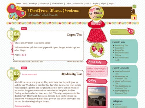 its a girl 10 Best Free WordPress Themes for 2013 June