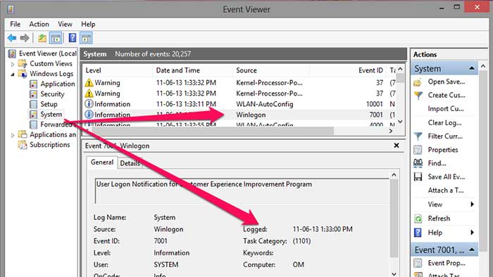 How to Know Who Logged into My Computer and When?