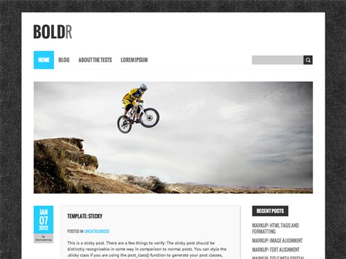 boldr 10 Best Free WordPress Themes for July 2013 [Exciting Themes]
