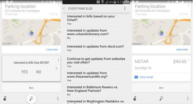 Google Now Offers the Bill Payment Reminders Pulled From Gmail